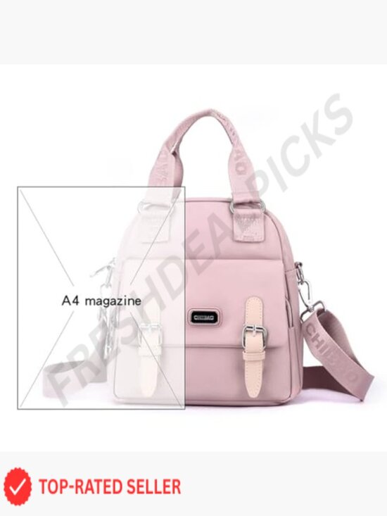 Mini Nylon Backpack Lightweight Water Resistant Magnetic Closure Travel Daypack main image 5